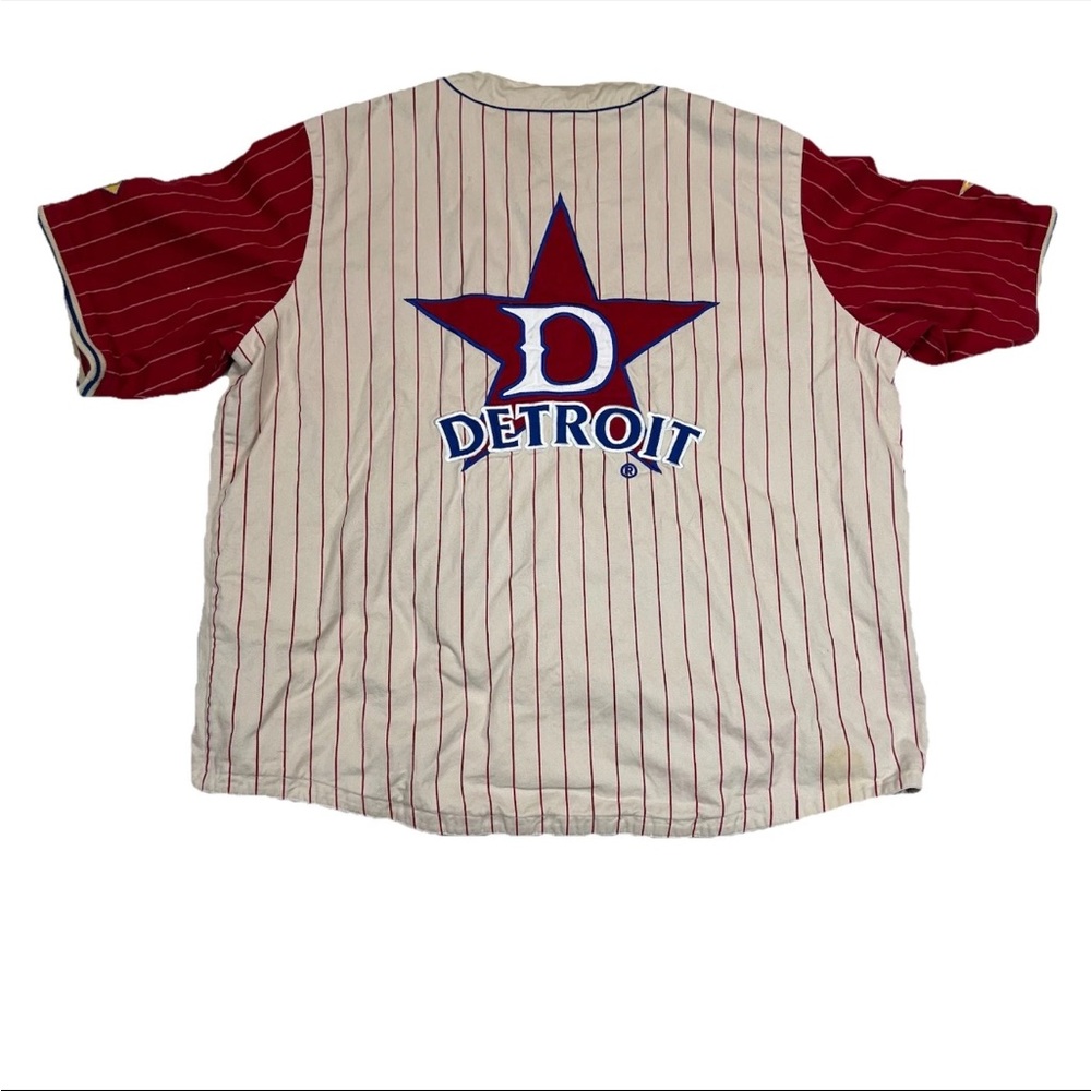 Detroit Stars Negro League Pinstripe Jersey 5XL Signed JH Design Baseball